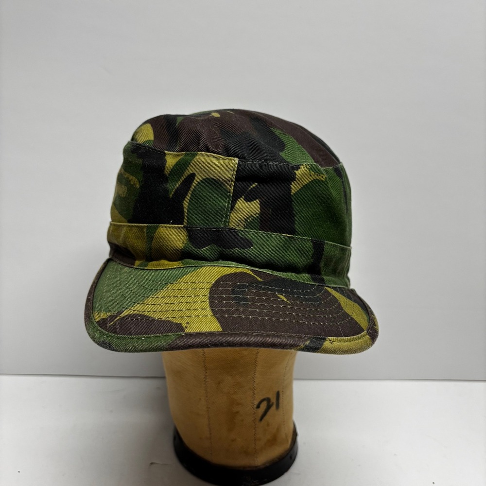 Vintage Camo Field Cap Hot Weather BDU Enhanced Ripstop Green Brown Small